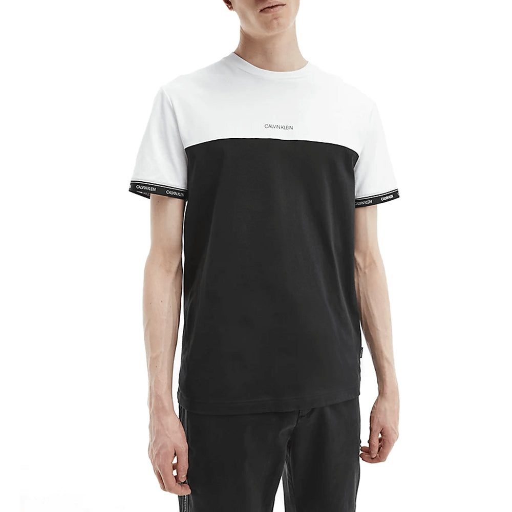 חולצת טישרט קלווין קליין קצרה Organic Cotton Logo Tape T-Shirt גברים