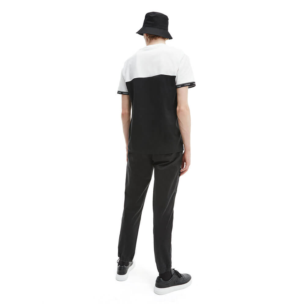 חולצת טישרט קלווין קליין קצרה Organic Cotton Logo Tape T-Shirt גברים