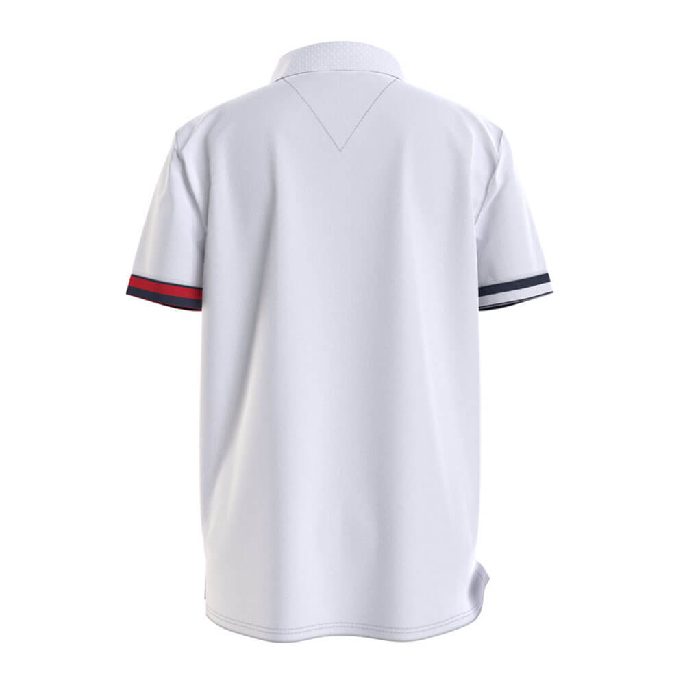 חולצת פולו קצרה טומי הילפיגר Global Rib Cuff Polo ילדים