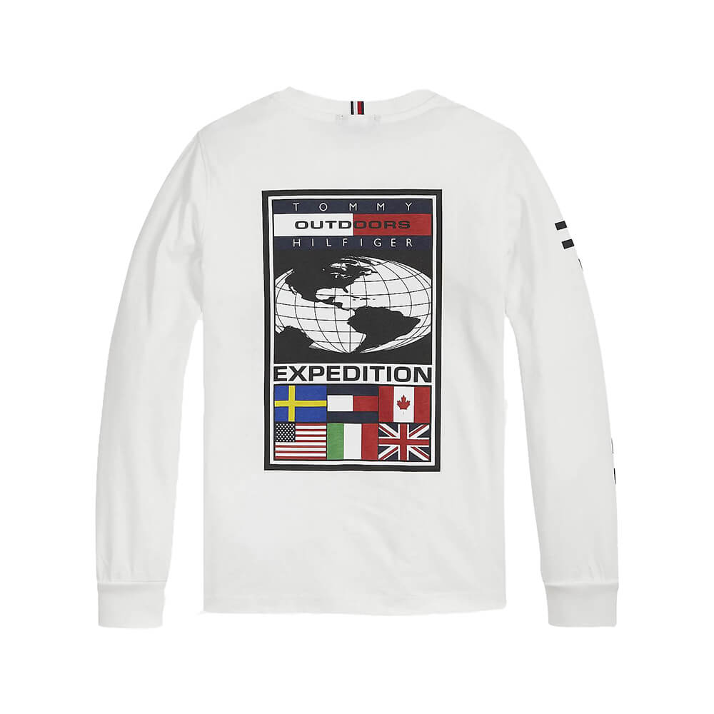 חולצת טישרט טומי הילפיגר ארוכה Expedition Tee L/S ילדים