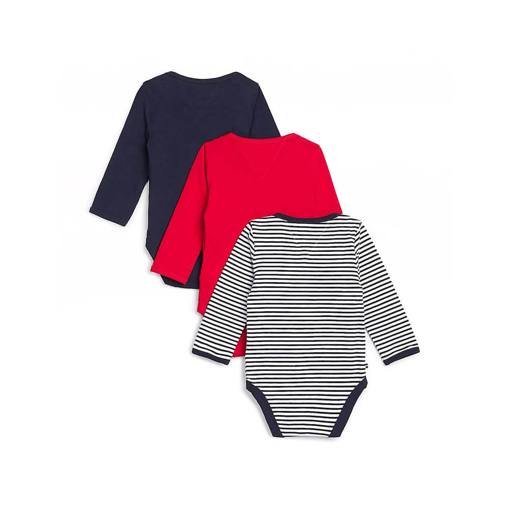 מארז שלישיית בגדי גוף טומי הילפיגר Baby Body 3 Pack Giftpack תינוקות