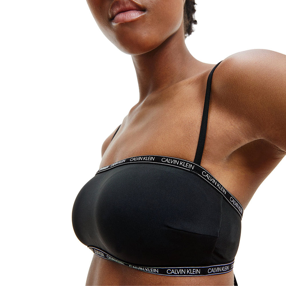 טופ בגד ים קלווין קליין Top Bandeau-Rp נשים
