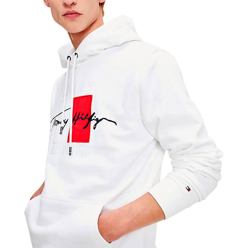 סווטשירט קפוצ'ון טומי הילפיגר Signature Logo Embroidery גברים
