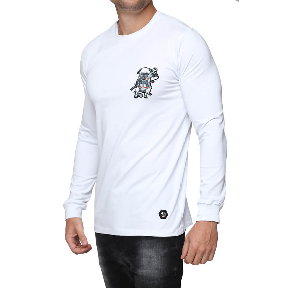 חולצת טישרט ארוכה אלדו מורו סמל כלב גברים