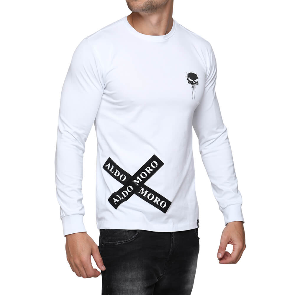 חולצת טישרט אלדו מורו ארוכה פאצ' גולגולת