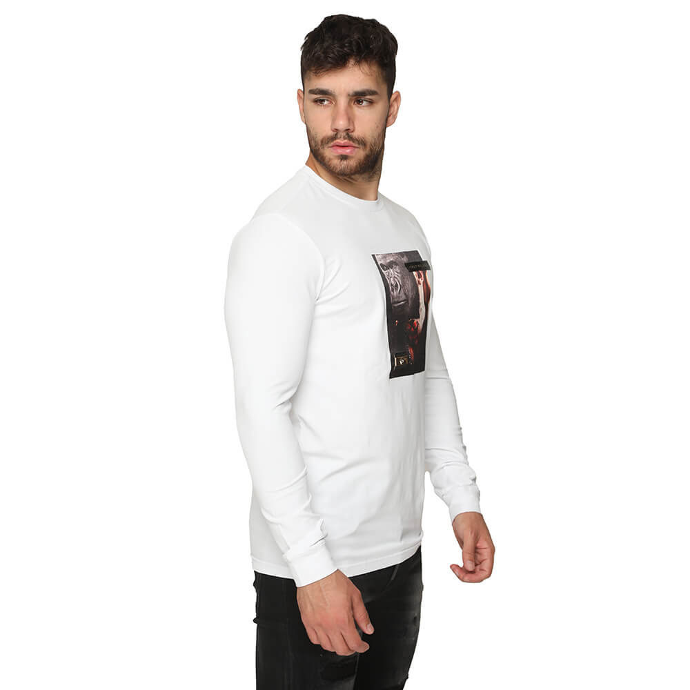 חולצת טישרט אלדו מורו ארוכה הדפס גורילה גברים