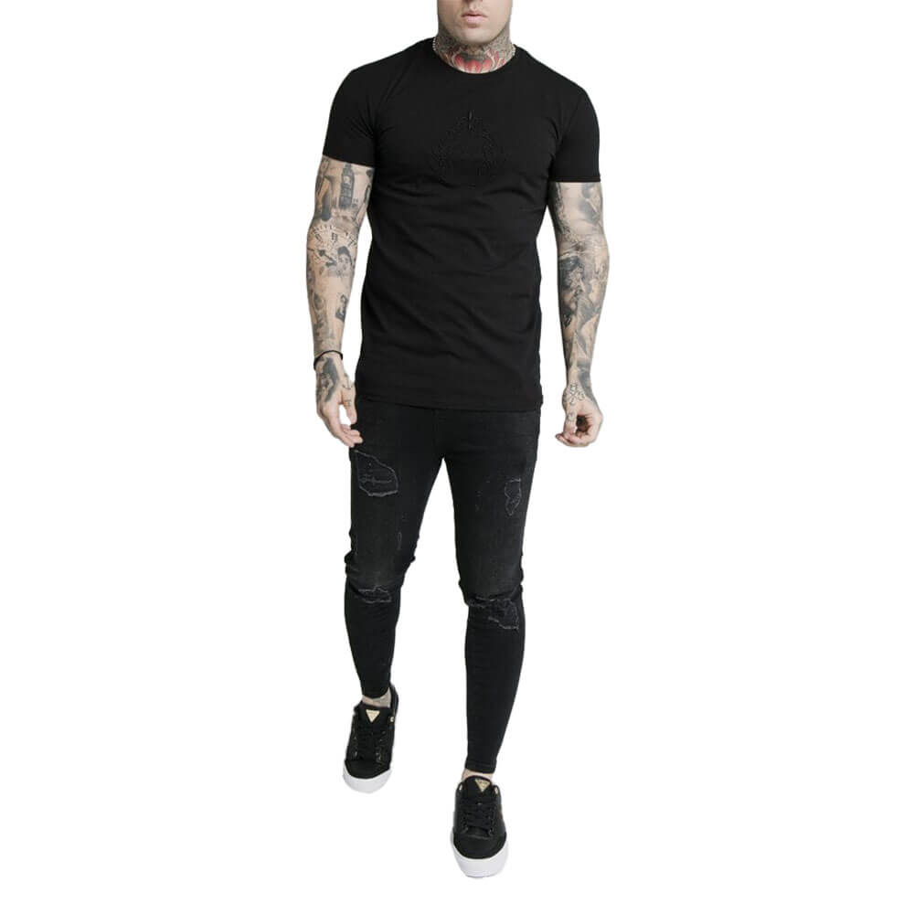חולצת טישרט סיקסילק קצרה Prestige Embroidery Gym Tee גברים