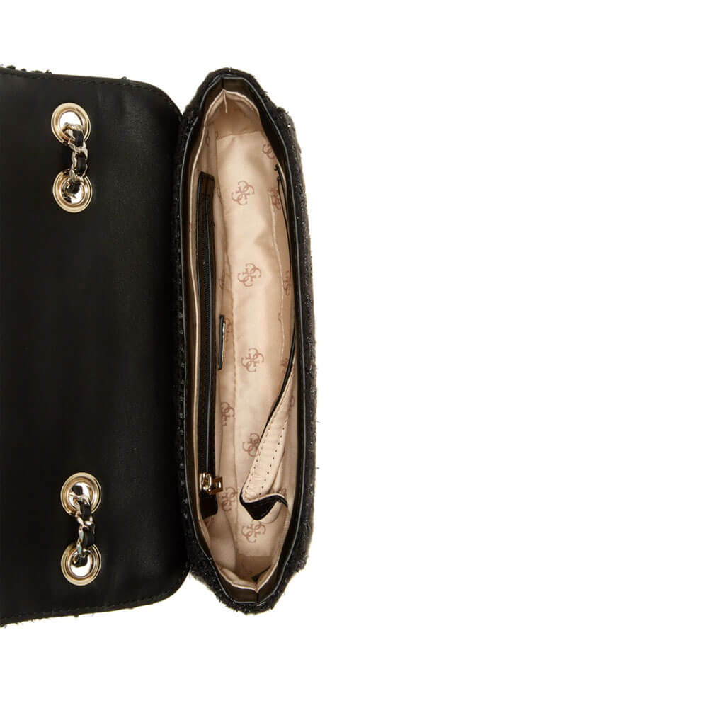 תיק צד Guess נשים Cessily Tweed Convertible Crossbody