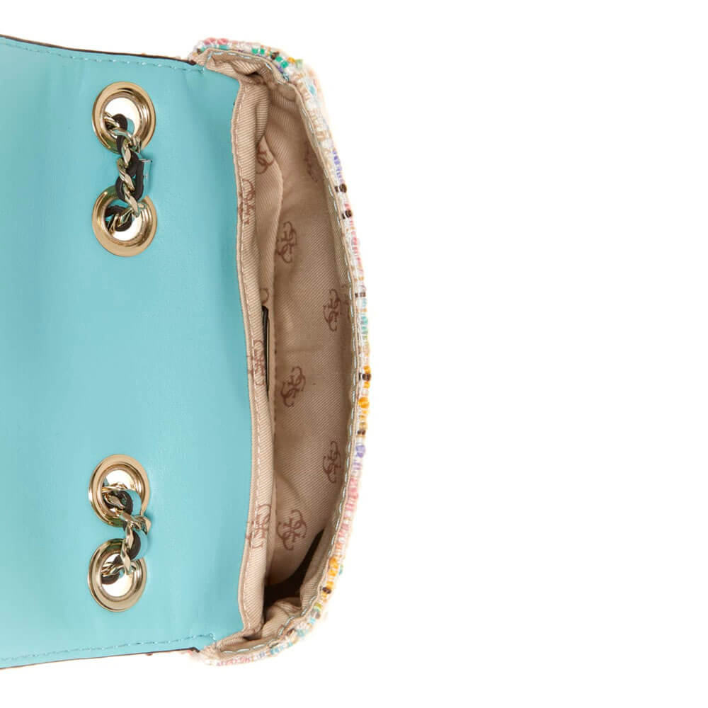תיק צד Guess נשים Cessily Tweed Convertible Mini Bag