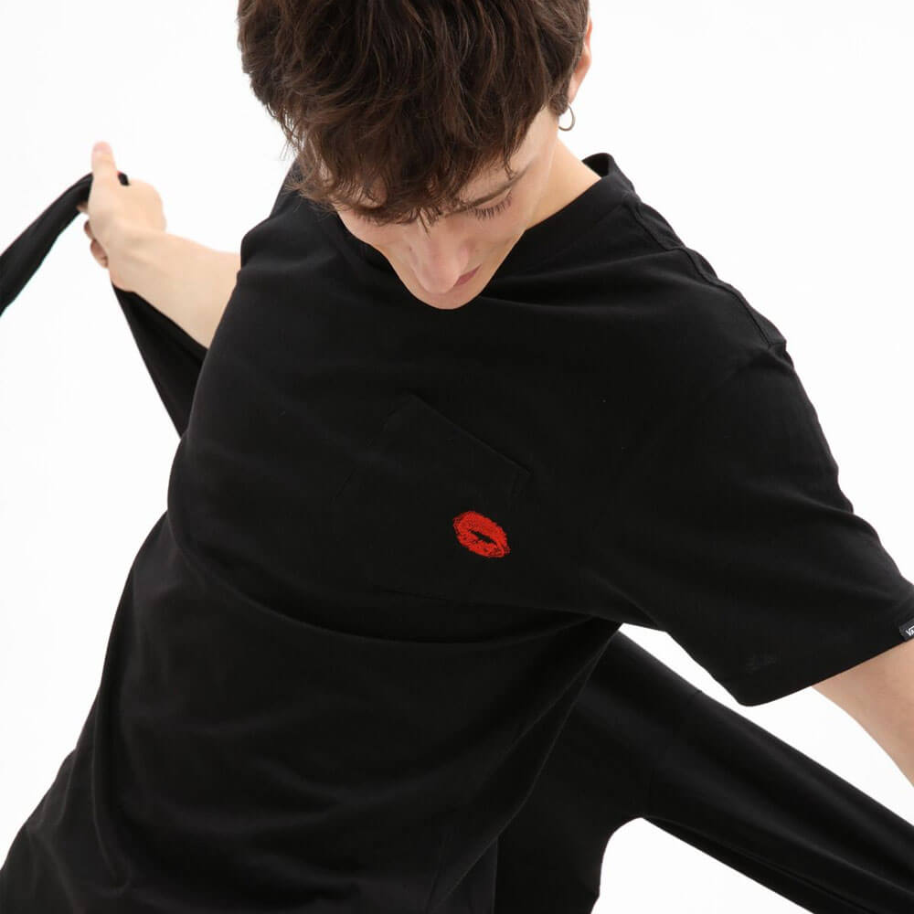חולצת טישרט ואנס Anaheim Lips Pocket Tee קצרה גברים