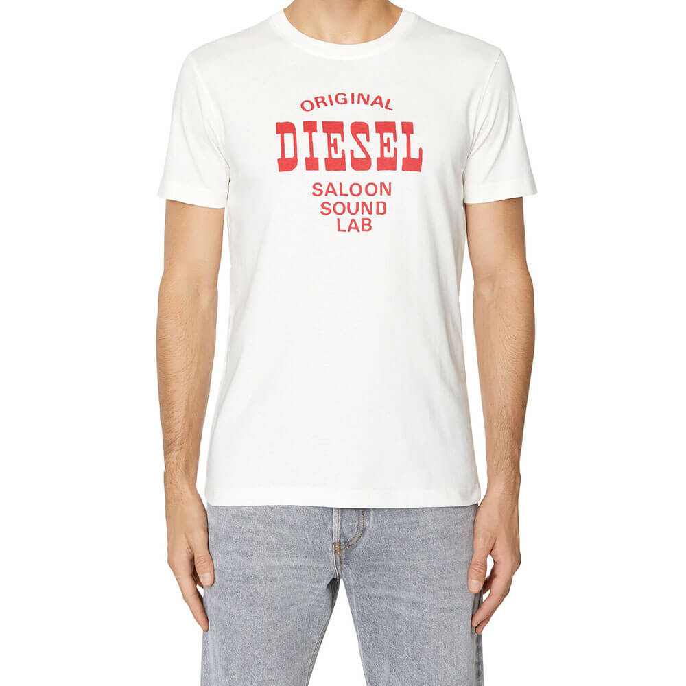 חולצת טישרט דיזל קצרה Saloon Sound Lab Logo גברים