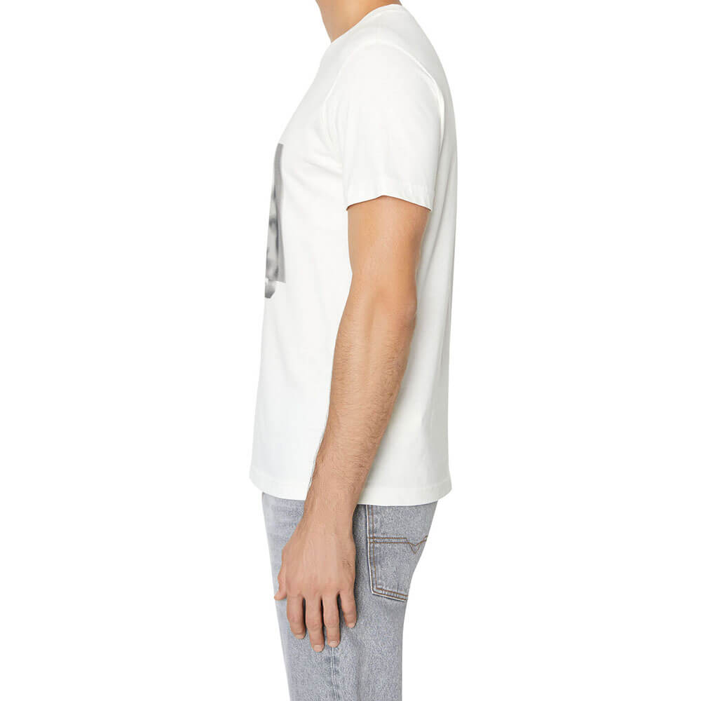 חולצת טישרט דיזל קצרה Blurry Face Print גברים