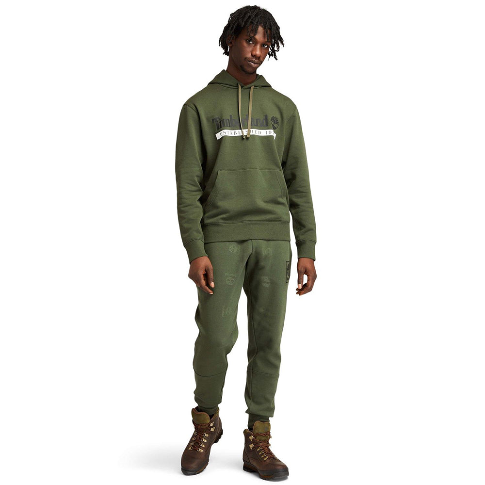 סווטשירט קפוצ'ון טימברלנד עם הדפס לוגו גברים