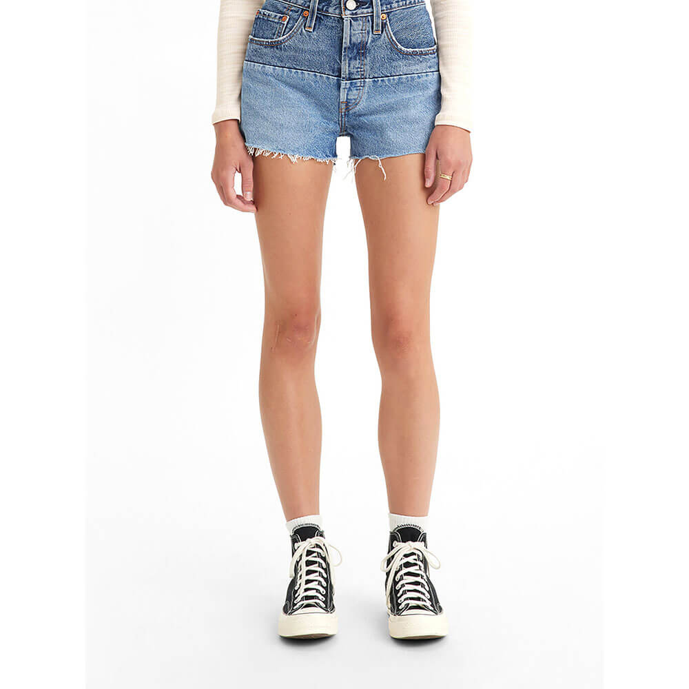 ג'ינס ליוויס 501 קצר קולור בלוק נשים