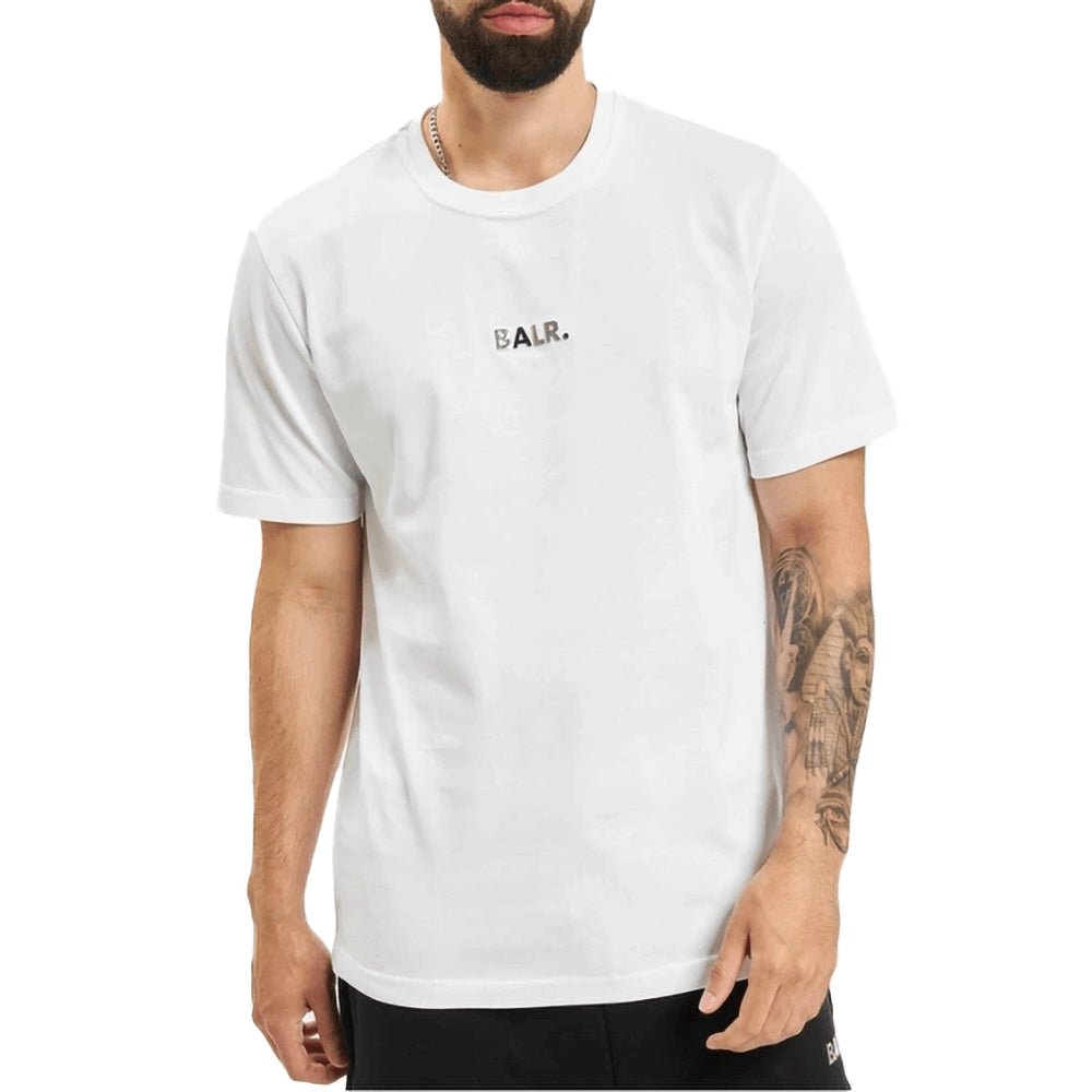 חולצת טישרט באלר קצרה Classic Straight גברים - balr-B10003-WHT-L