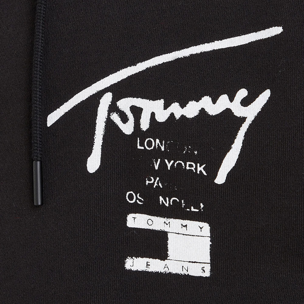 ג'קט קפוצ'ון עם הדפסי לוגו טומי הילפיגר גברים