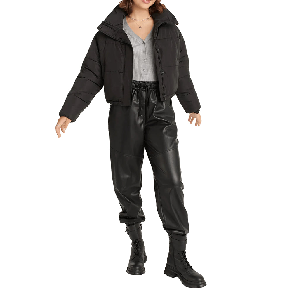 מעיל דונה קארן Cropped Puffer נשים