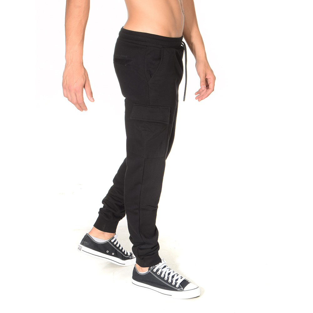 מכנס קרל לגרפלד ארוך כיתוב לוגו בכיס אחורי גברים