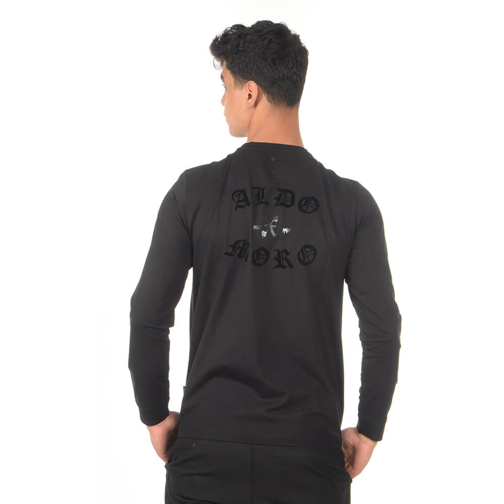 חולצת טישירט ארוכה אלדו מורו הדפס גולגולת גברים