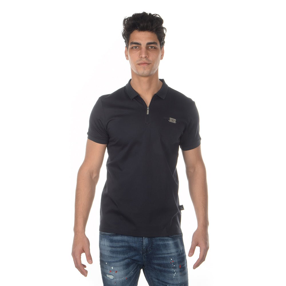 חולצת פולו אלדו מורו קצרה Zipper Logo גברים