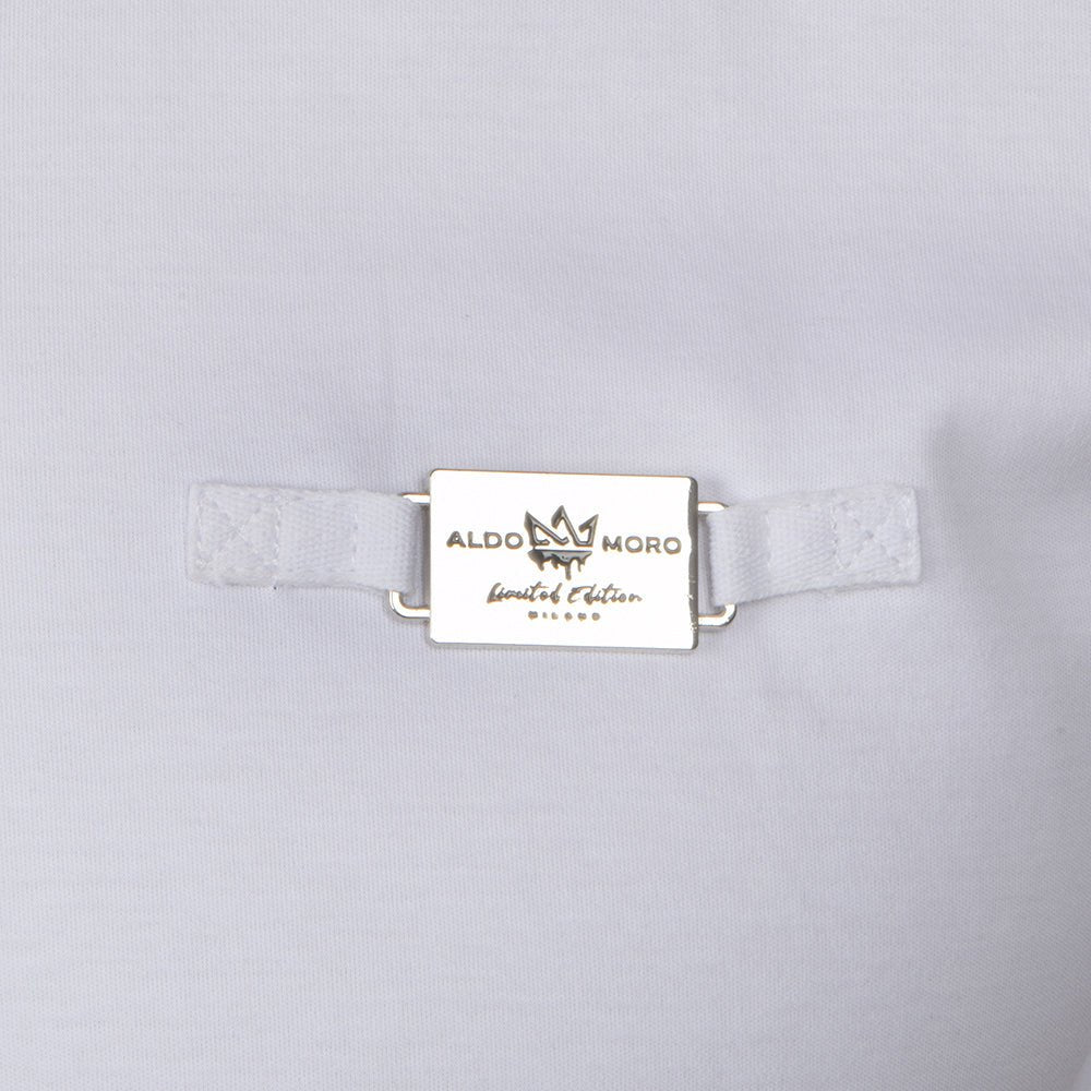 חולצת פולו אלדו מורו קצרה Zipper Logo גברים