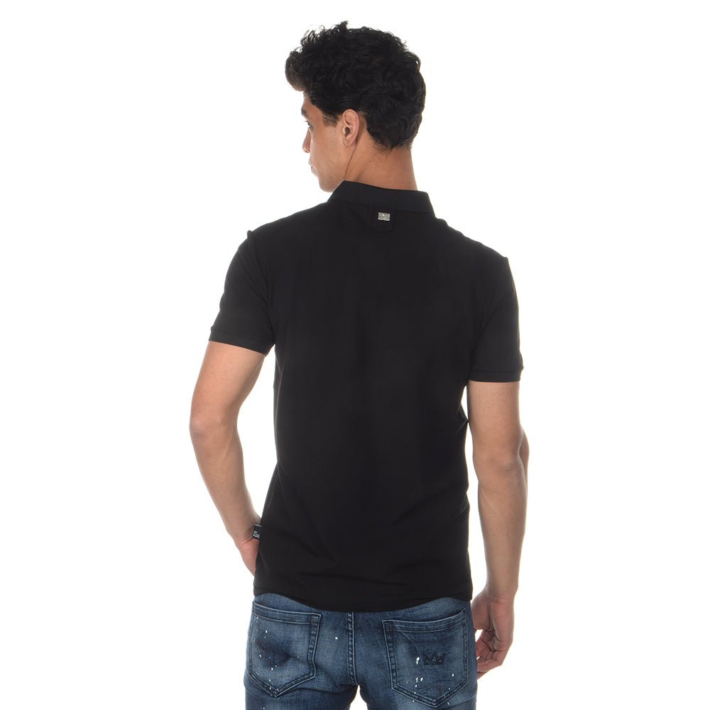 חולצת פולו קצרה Patch Logo גברים