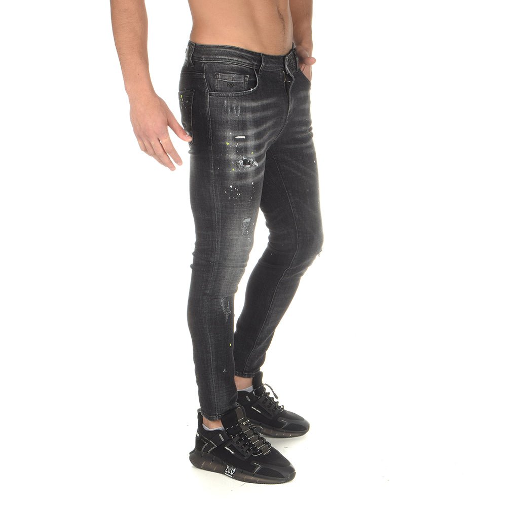 ג'ינס אלדו מורו סקיני עם כתמים גברים