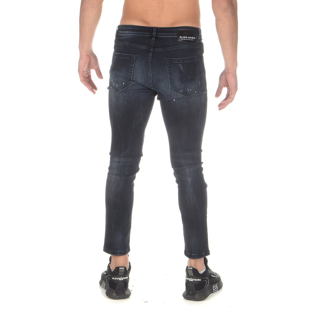 ג'ינס אלדו מורו סקיני עם שפשופים גברים