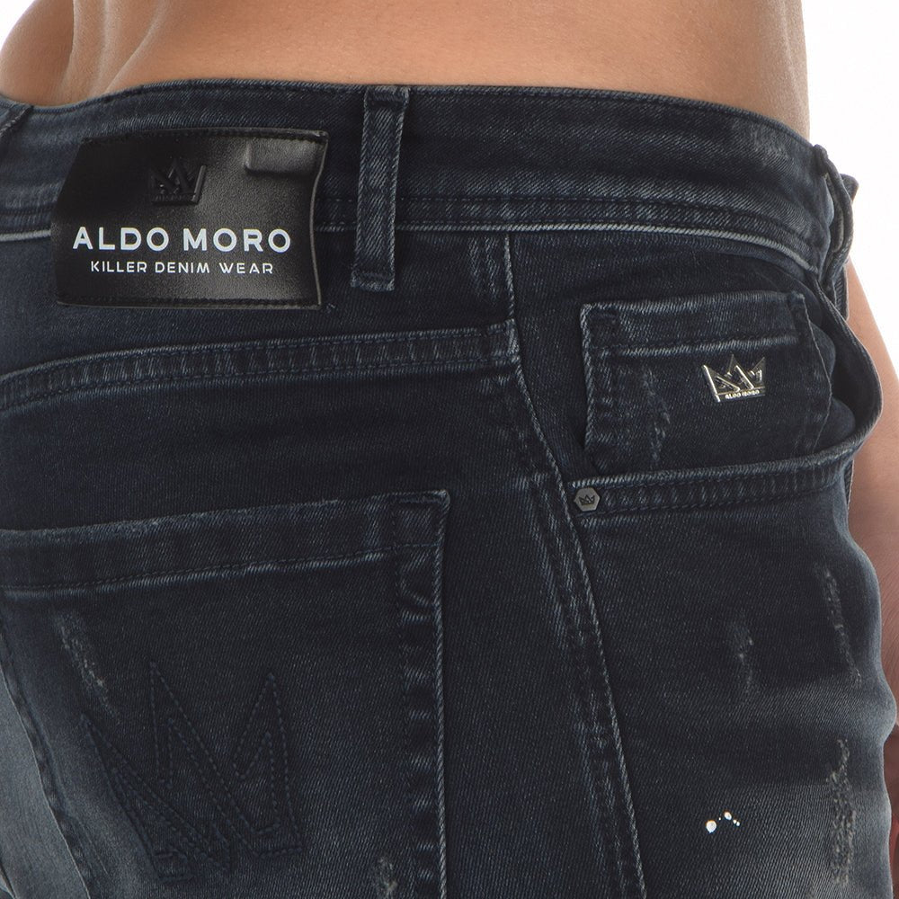 ג'ינס אלדו מורו סקיני עם שפשופים גברים