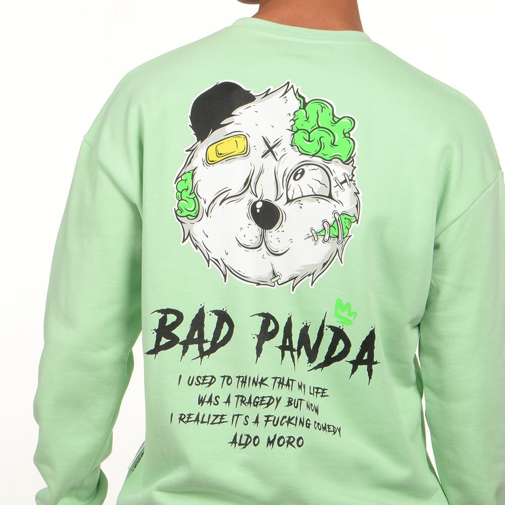 חולצת פוטר ארוכה אלדו מורו הדפס Bad Panda גברים