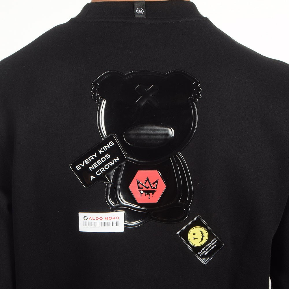 חולצת פוטר ארוכה אלדו מורו עם פאץ' דובי מאחור גברים