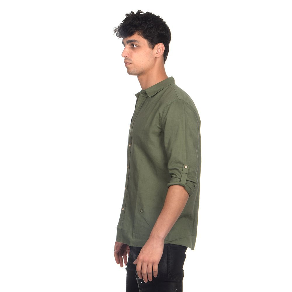 חולצה מכופתרת אלדו מורו פשתן Linen גברים