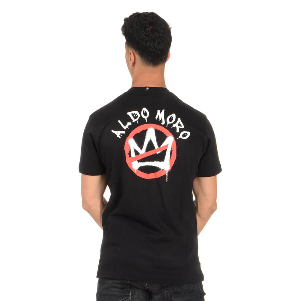 חולצת טישירט קצרה אוברסייז אלדו מורו כתר נוזל גברים - am-AM22168-101-XS
