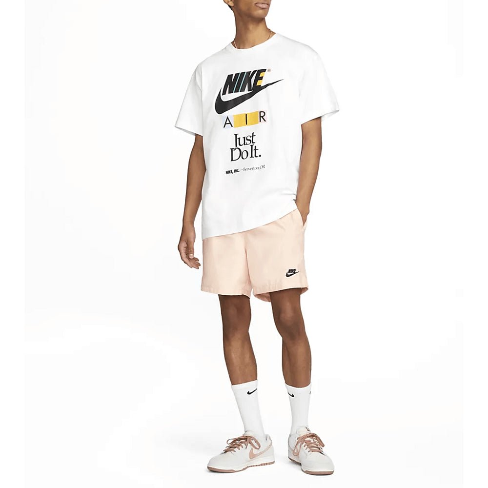 חולצת טישירט קצרה נייק עם הדפס לוגו גברים