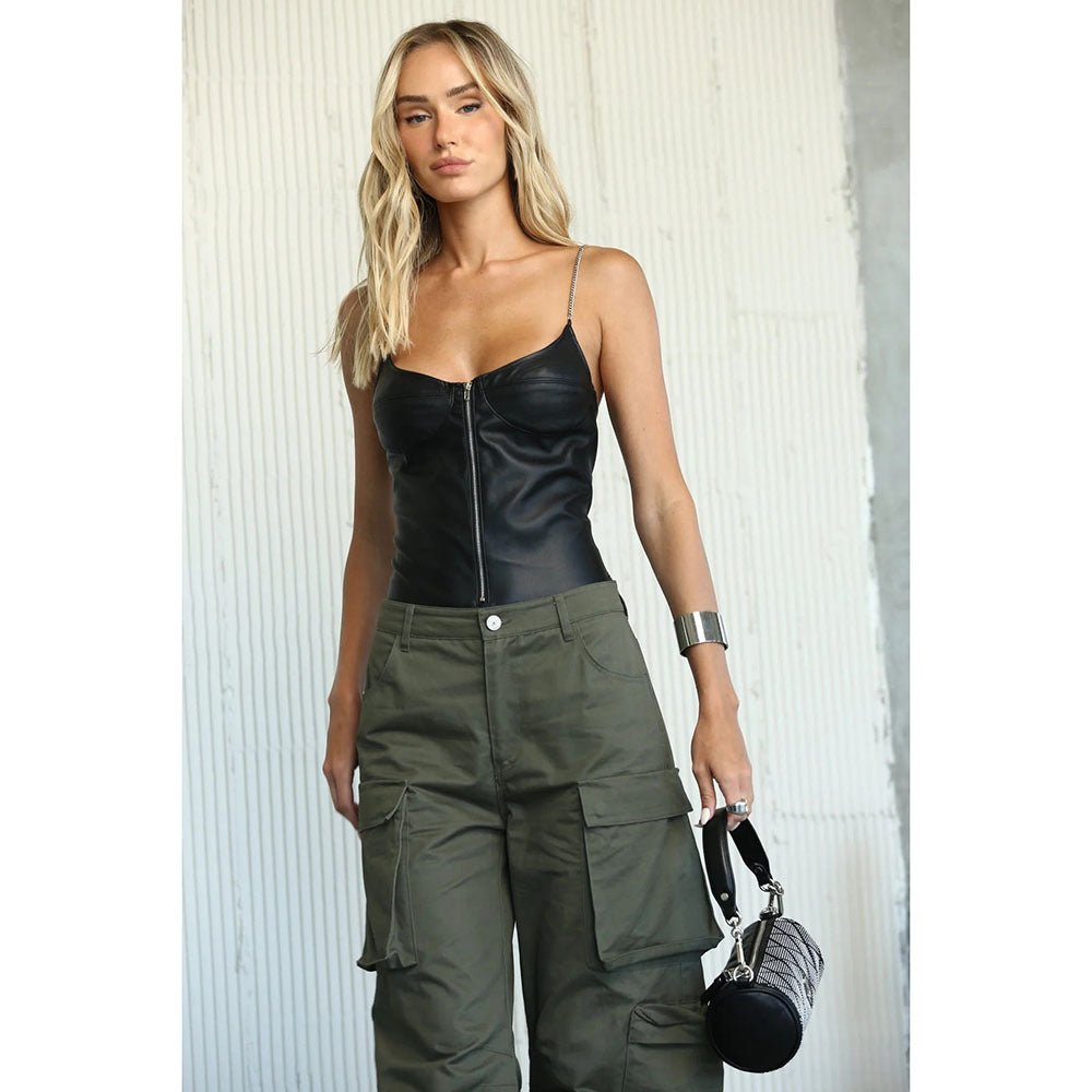 בגד גוף עם רוכסן סטיב מאדן נשים