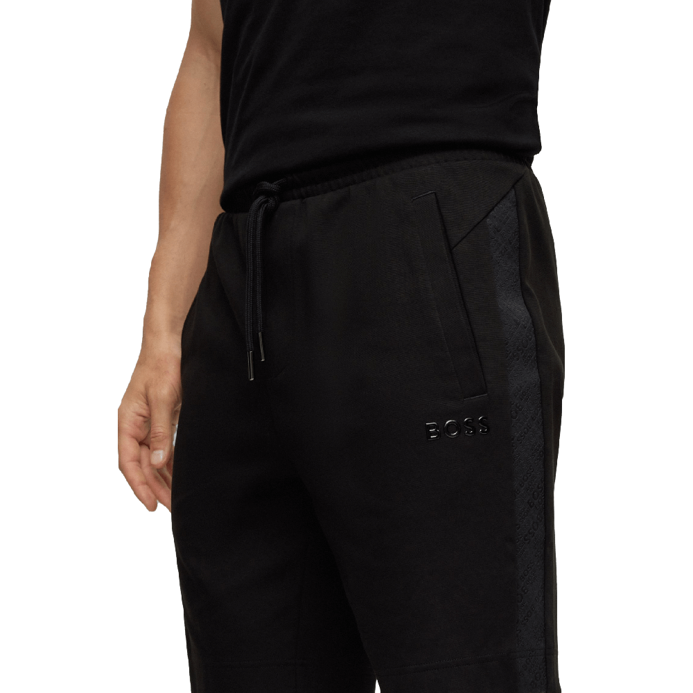 מכנסי הוגו בוס קצרים Logo-Tape Inserts גברים