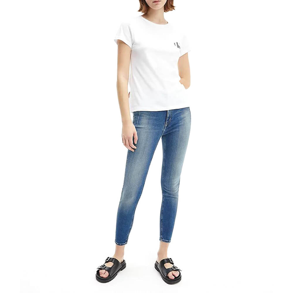 מארז 2 חולצות טישרט קצרות קלווין קליין לוגו קטן נשים - ck-J20J214364-0K4-XS