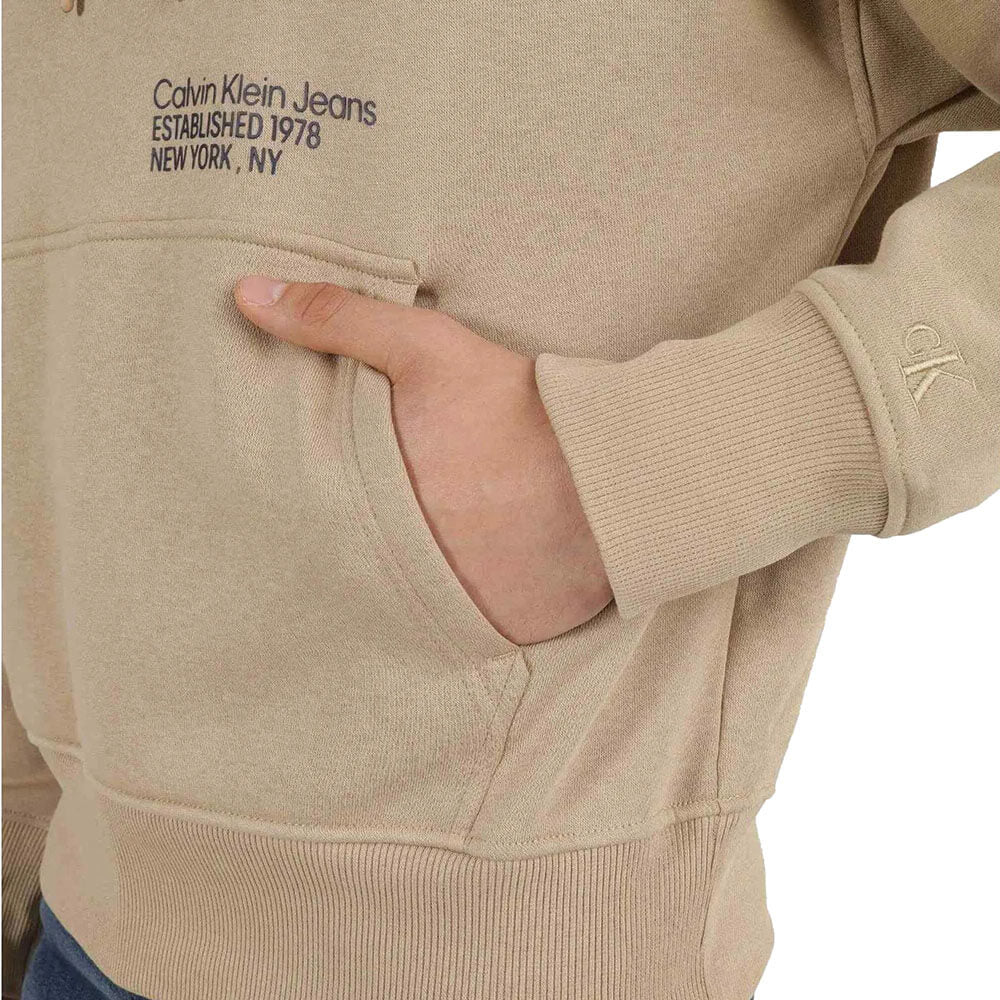 קפוצ'ון עם הדפסים קלווין קליין גברים