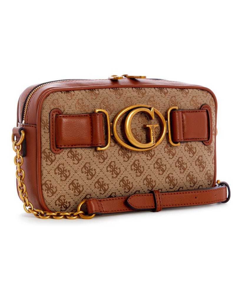 תיק צד Guess עם אבזם לוגו מוזהב נשים - gus-JB841414-LCO-OS