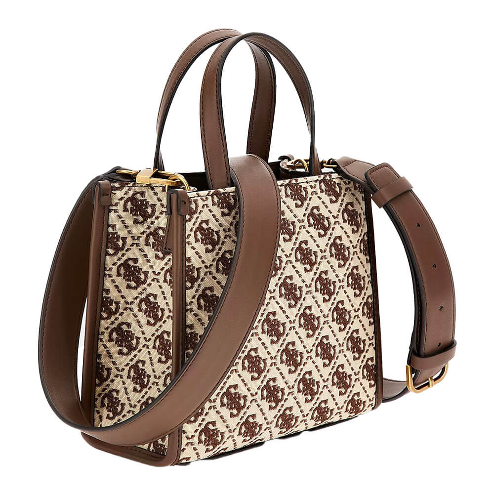 תיק נשיאה Guess Mini Tote עם אבזם לוגו נשים