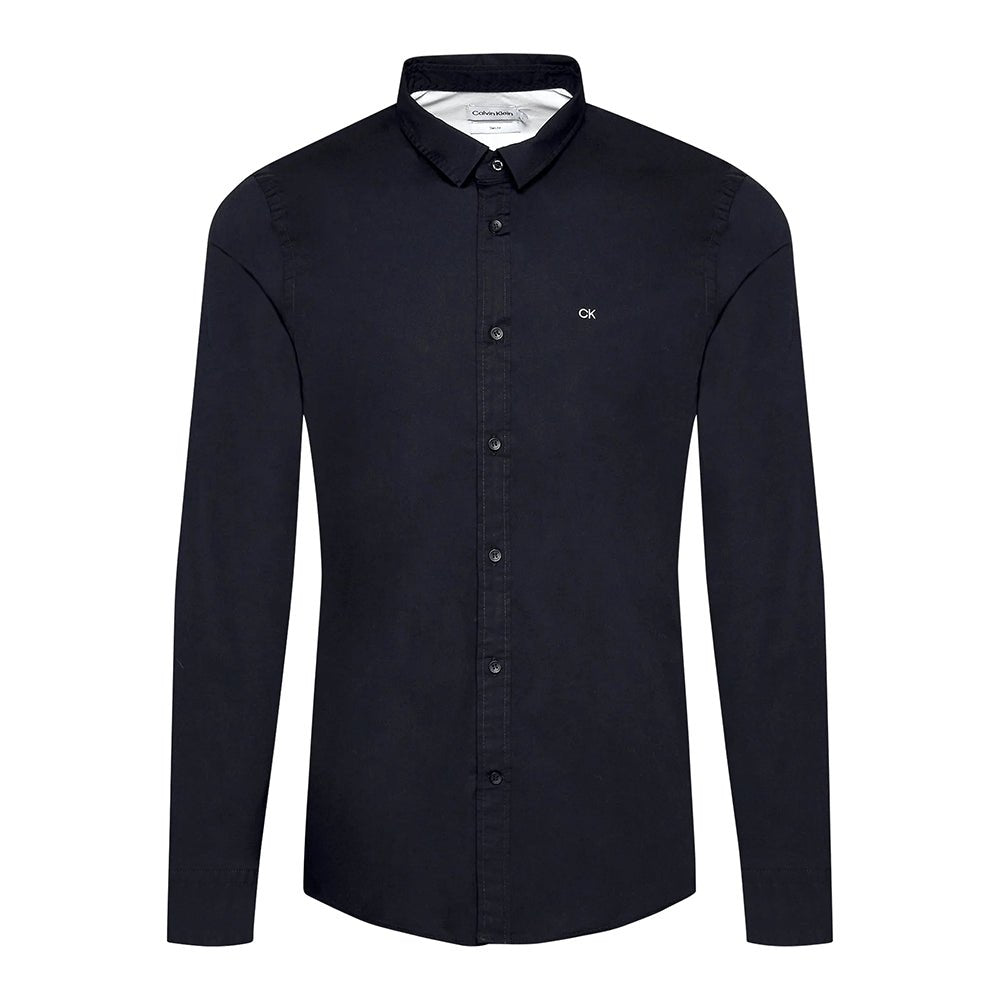 חולצה מכופתרת קלווין קליין Slim Stretch Poplin גברים
