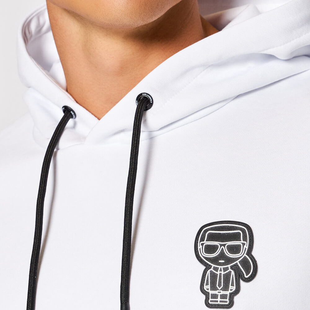 סווטשירט קפוצ'ון קרל לגרפלד לוגו סיליקון קטן גברים