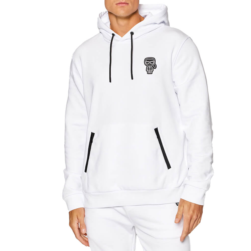 סווטשירט קפוצ'ון קרל לגרפלד לוגו סיליקון קטן גברים