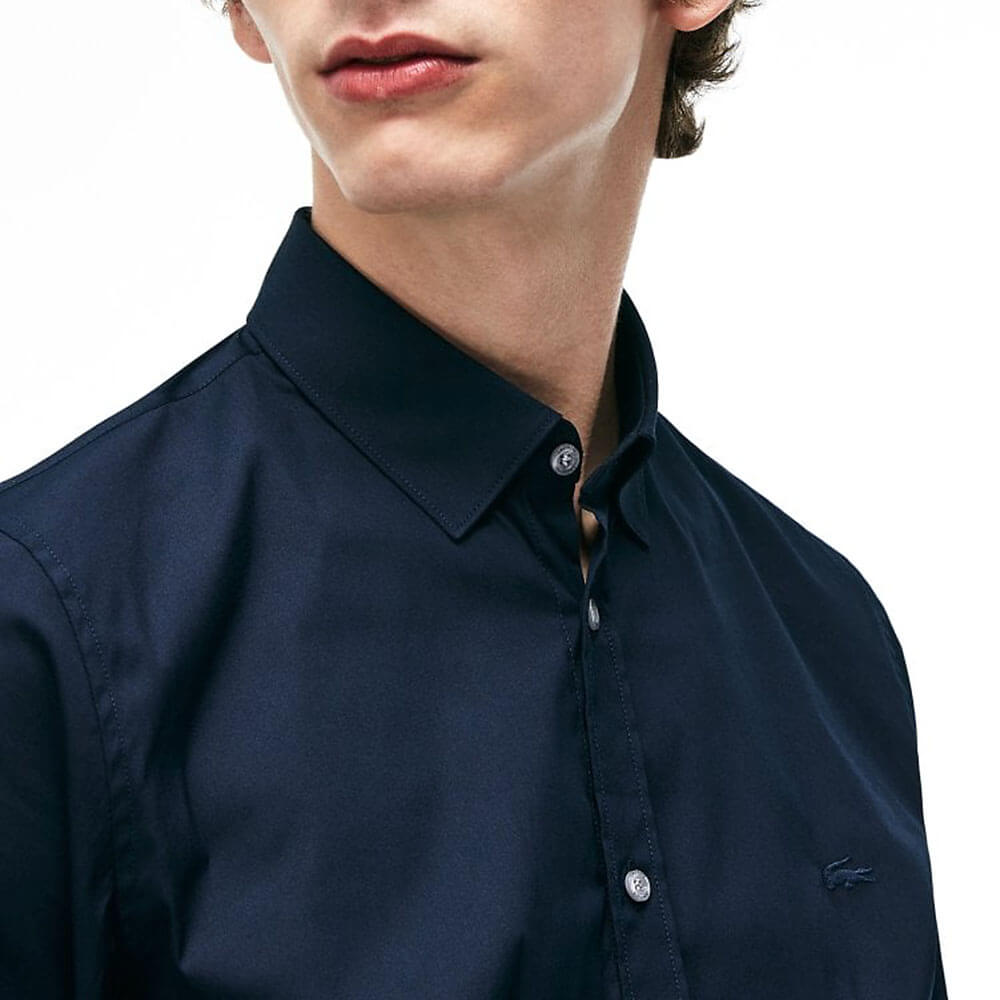 חולצה מכופתרת לקוסט Slim Fit Poplin גברים