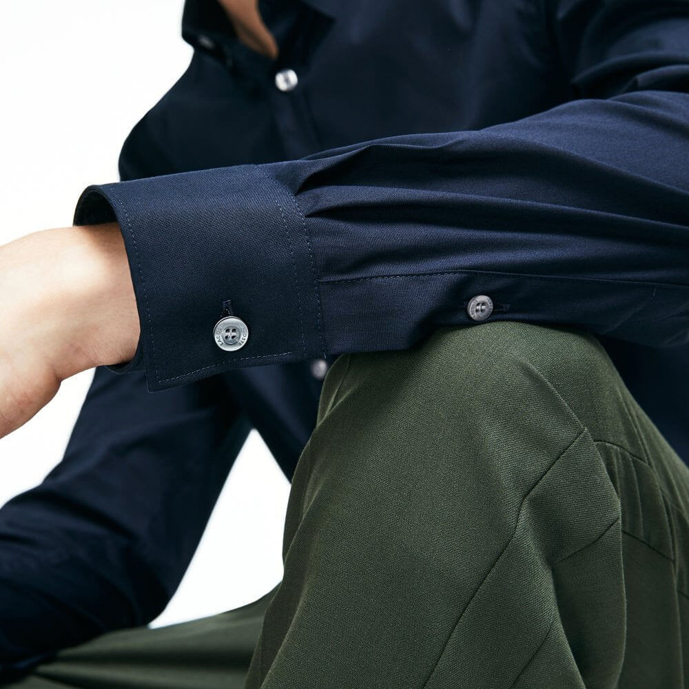חולצה מכופתרת לקוסט Slim Fit Poplin גברים
