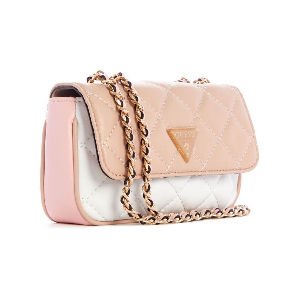תיק צד מיני Guess סמל לוגו נשים - gus-QG767978-CML-OS
