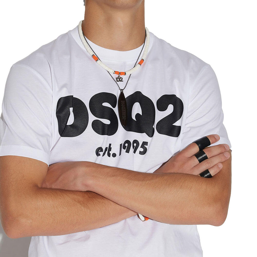 חולצת טישירט דיסקוורד קצרה Front Logo גברים