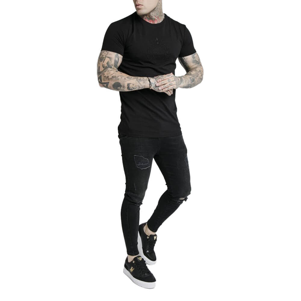 חולצת טישרט סיקסילק קצרה Prestige Embroidery Gym Tee גברים