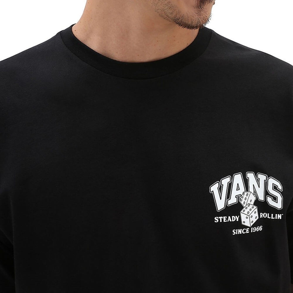 חולצת טישירט קצרה עם הדפס ואנס גברים