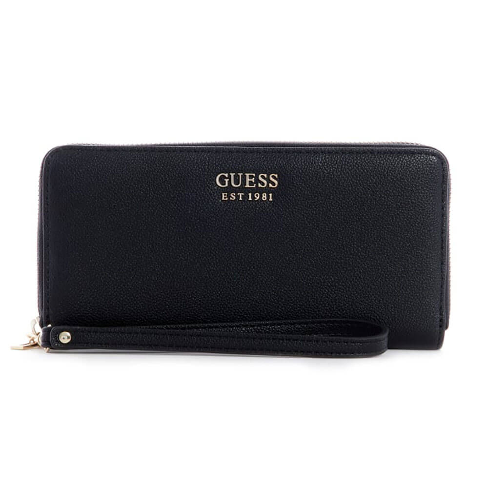 ארנק Guess לוגו מוזהב נשים - gus-VG798146-BLA-OS